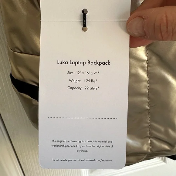 Calpak Gold Luka Backpack 15-Inch Laptop - Picture 3 of 12